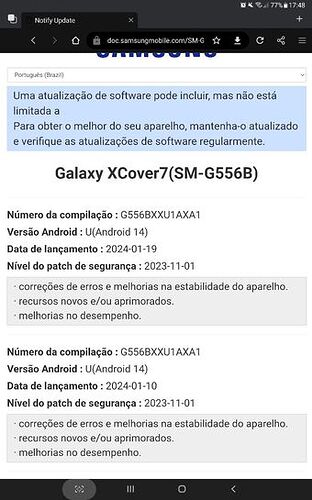 Samsung Notify Update
