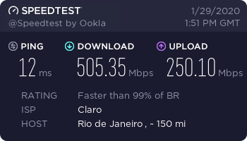 Teste de Velocidade Da Internet Speed Test Velocim, PDF, Banda larga