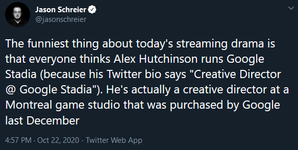 2020-10-22 18_51_40-(20) Jason Schreier on Twitter_ _The funniest thing about today's streaming dram