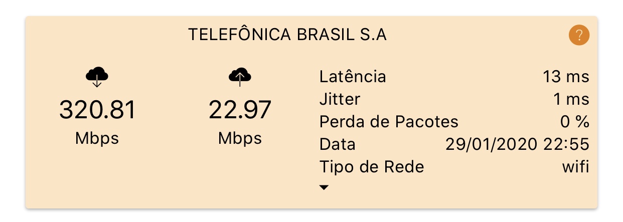 TESTE VIVO FIBRA 300MB 