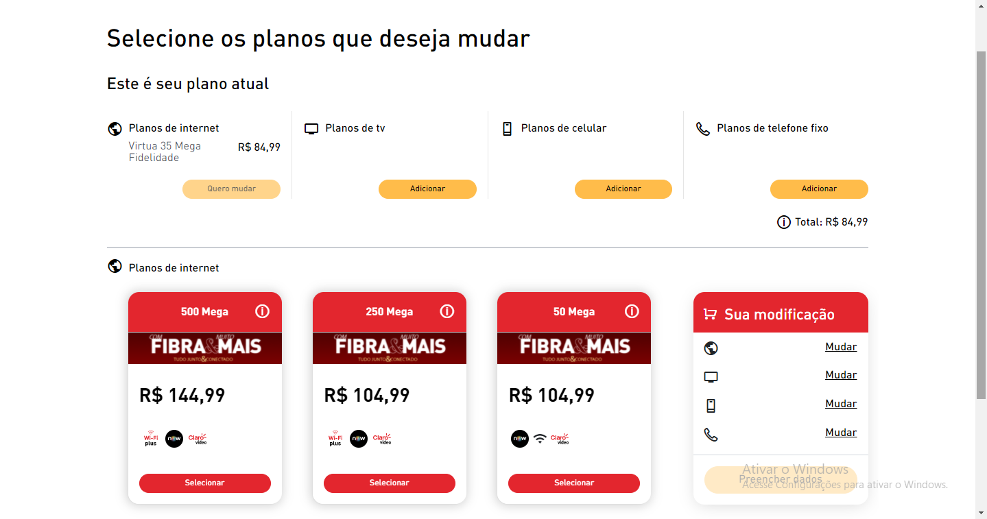 Claro Fibra dando upgrade nos planos - Web e Telecom - Tecnoblog Comunidade