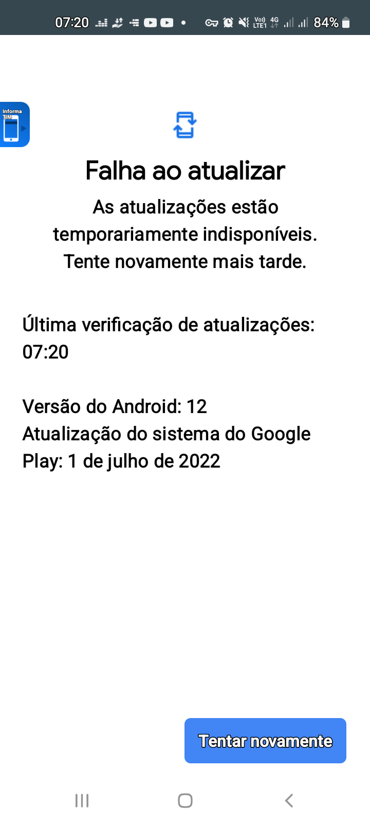 Problemas de atualização - Comunidade Android